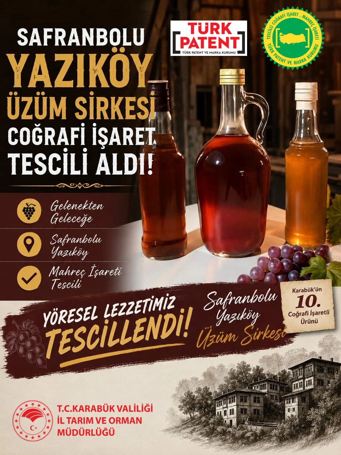 karabukun 10uncu cografi isaretli urunu yazikoy uzum sirkesi oldu 1 VAKsQzQn