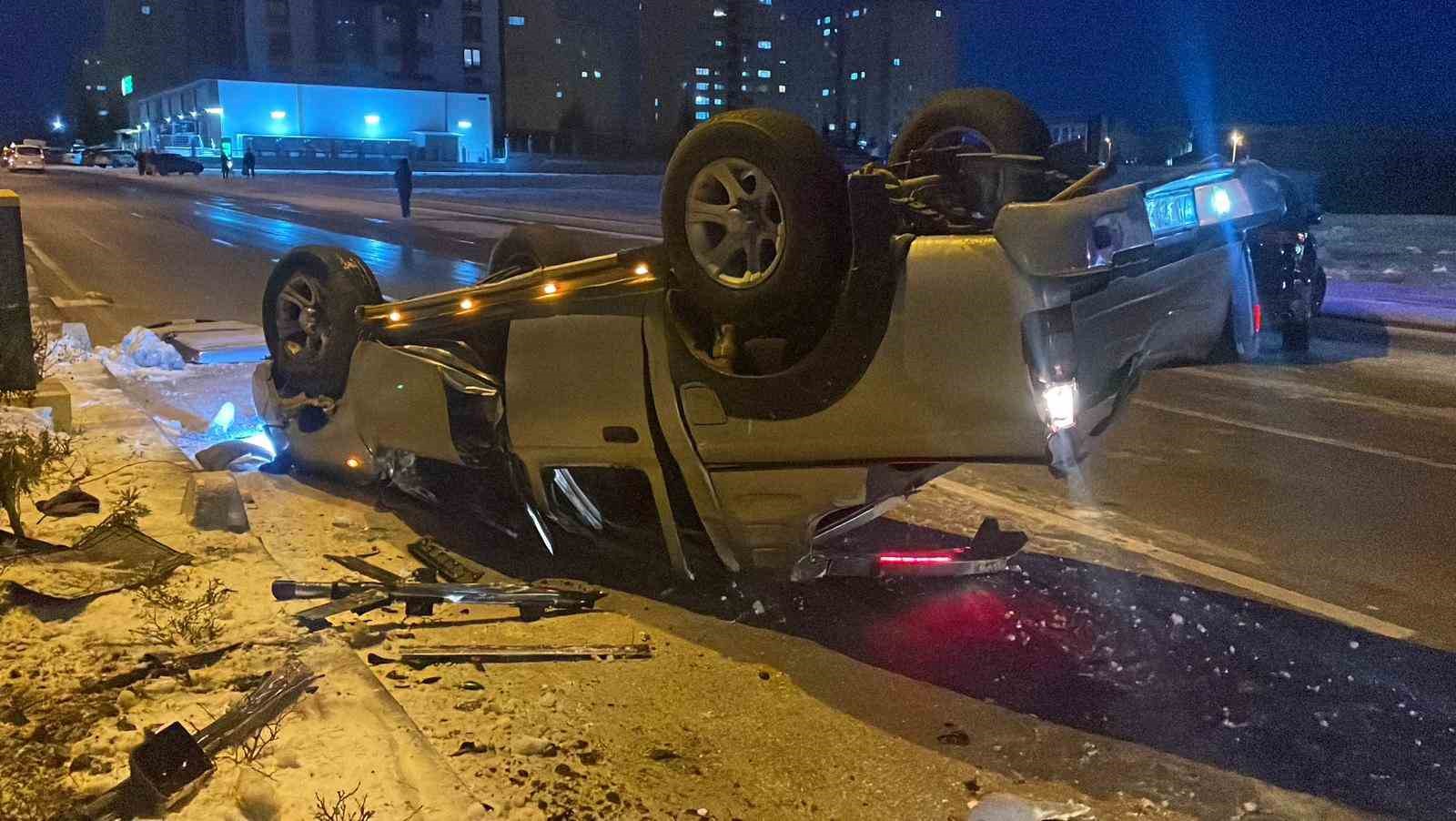 karamanda buzlanma kazaya yol acti 2 yarali 5