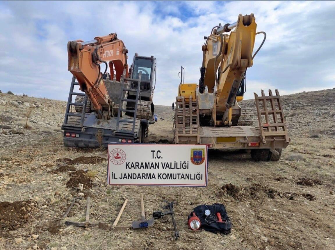 karamanda kepceyle tarihi eser arayanlara operasyon 14 gozalti 1