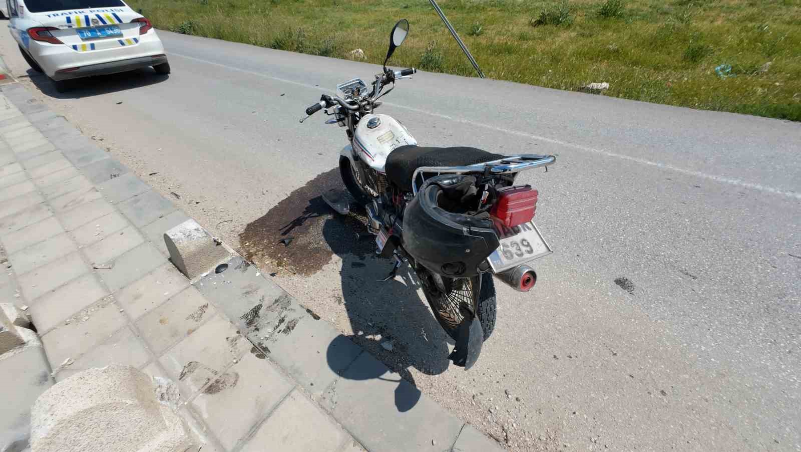 karamanda motosiklet kazasi 1 yarali 1