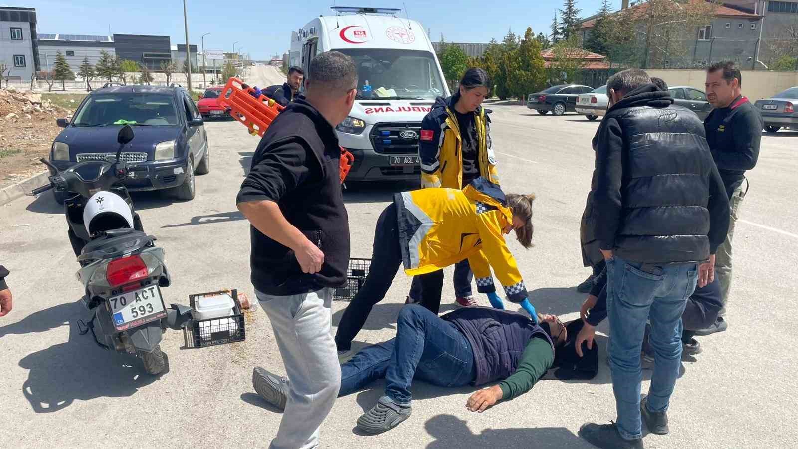 karamanda motosiklet kazasi 1 yarali 2 df6gYtIk