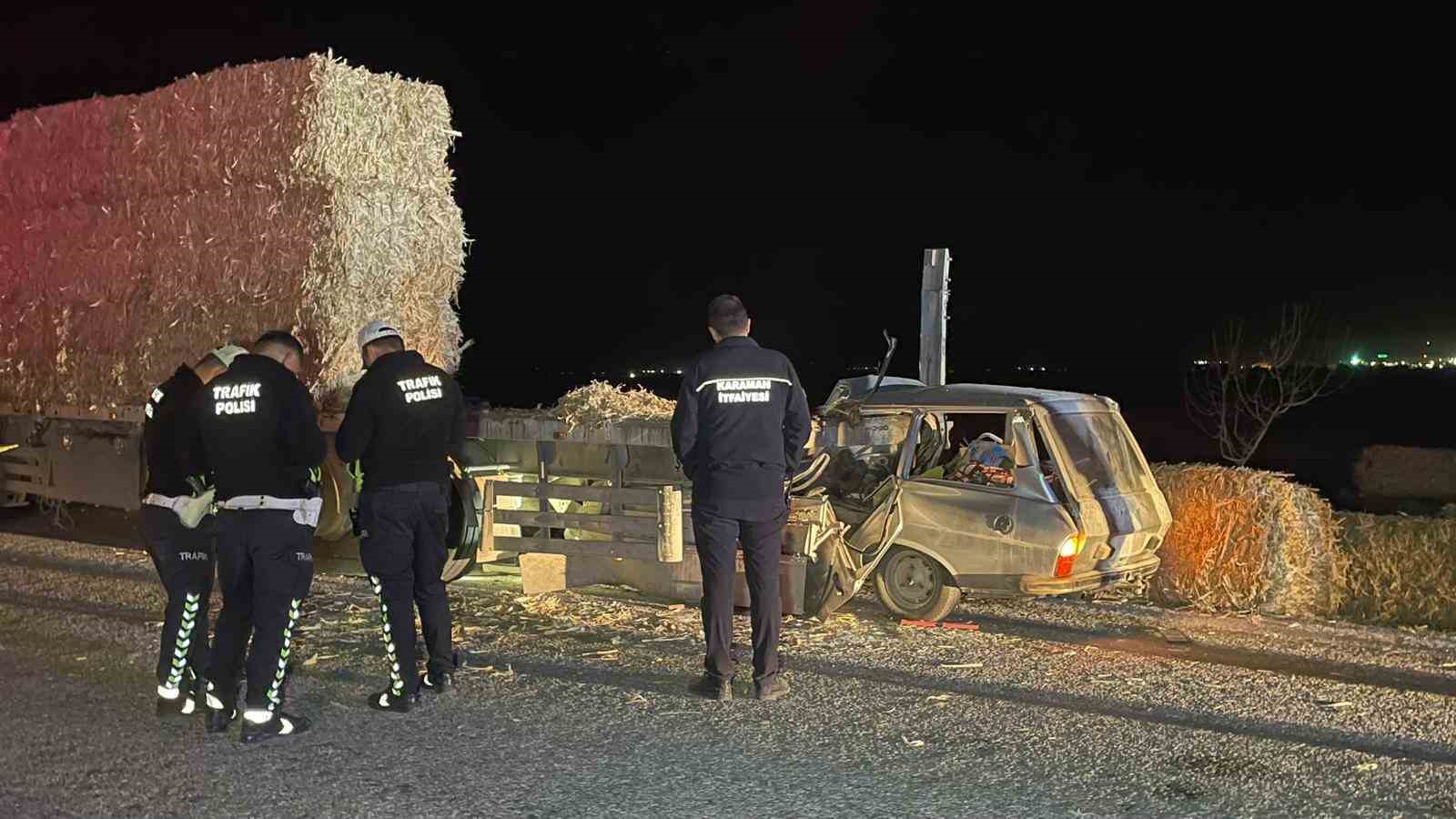karamanda otomobil tira ok gibi saplandi kari koca hayatini kaybetti 2 HCepeFZ4