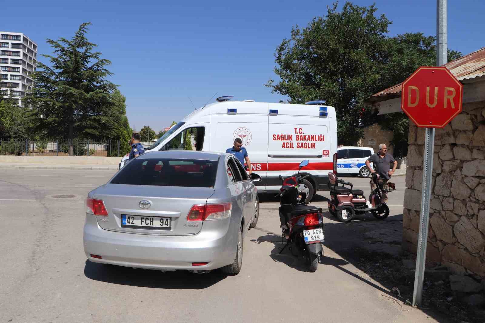 karamanda otomobille elektrikli bisiklet carpisti 2 cocuk yaralandi 1 LvsUqqPb