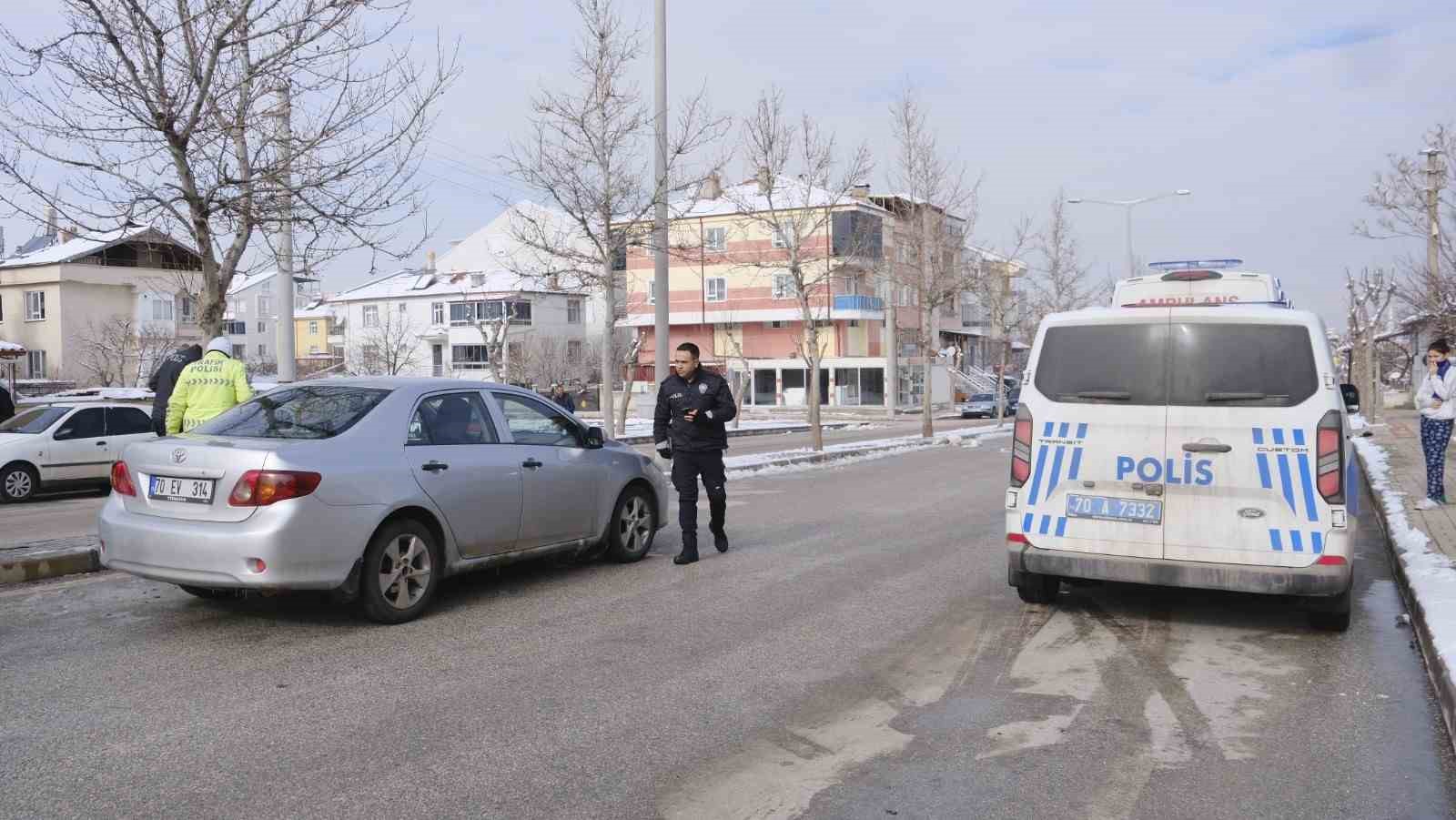 karamanda otomobille motokurye carpisti 1 yarali 1