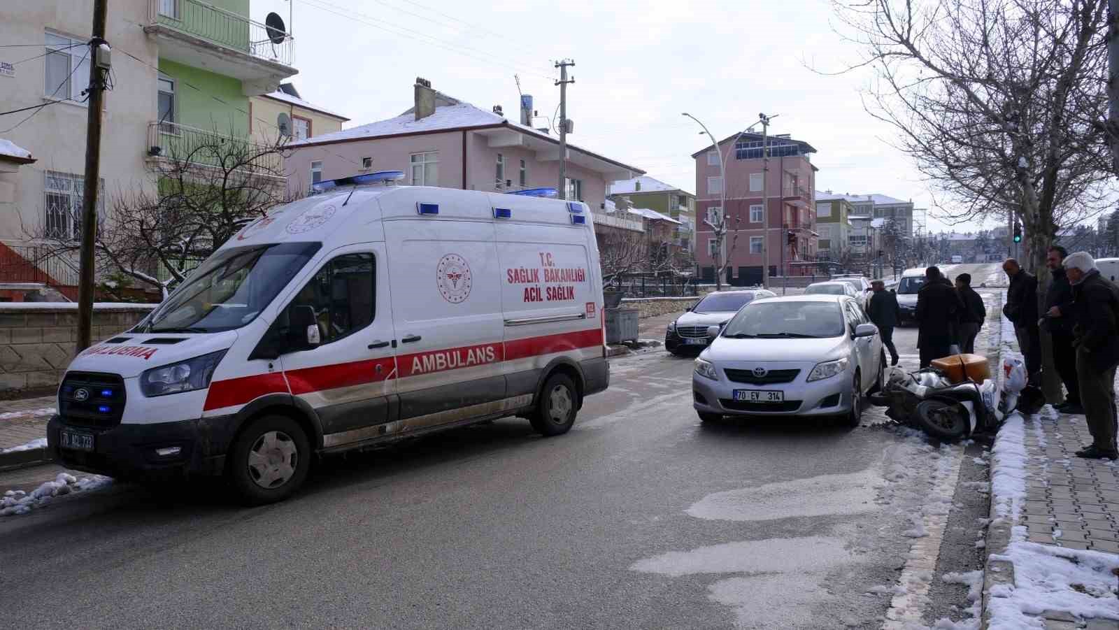 karamanda otomobille motokurye carpisti 1 yarali 2 BcvjCJ9Q