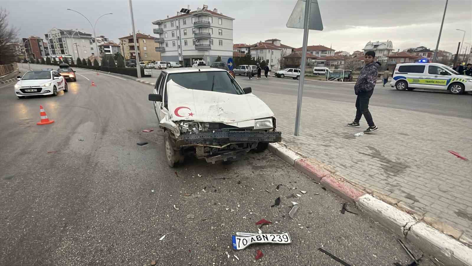 karamanda uc aracin karistigi zincirleme kazada 1 kisi yaralandi 3 gewydW3g