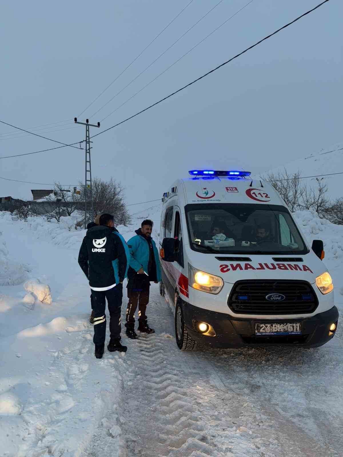 karli yollar asildi hasta kadin kurtarildi 1
