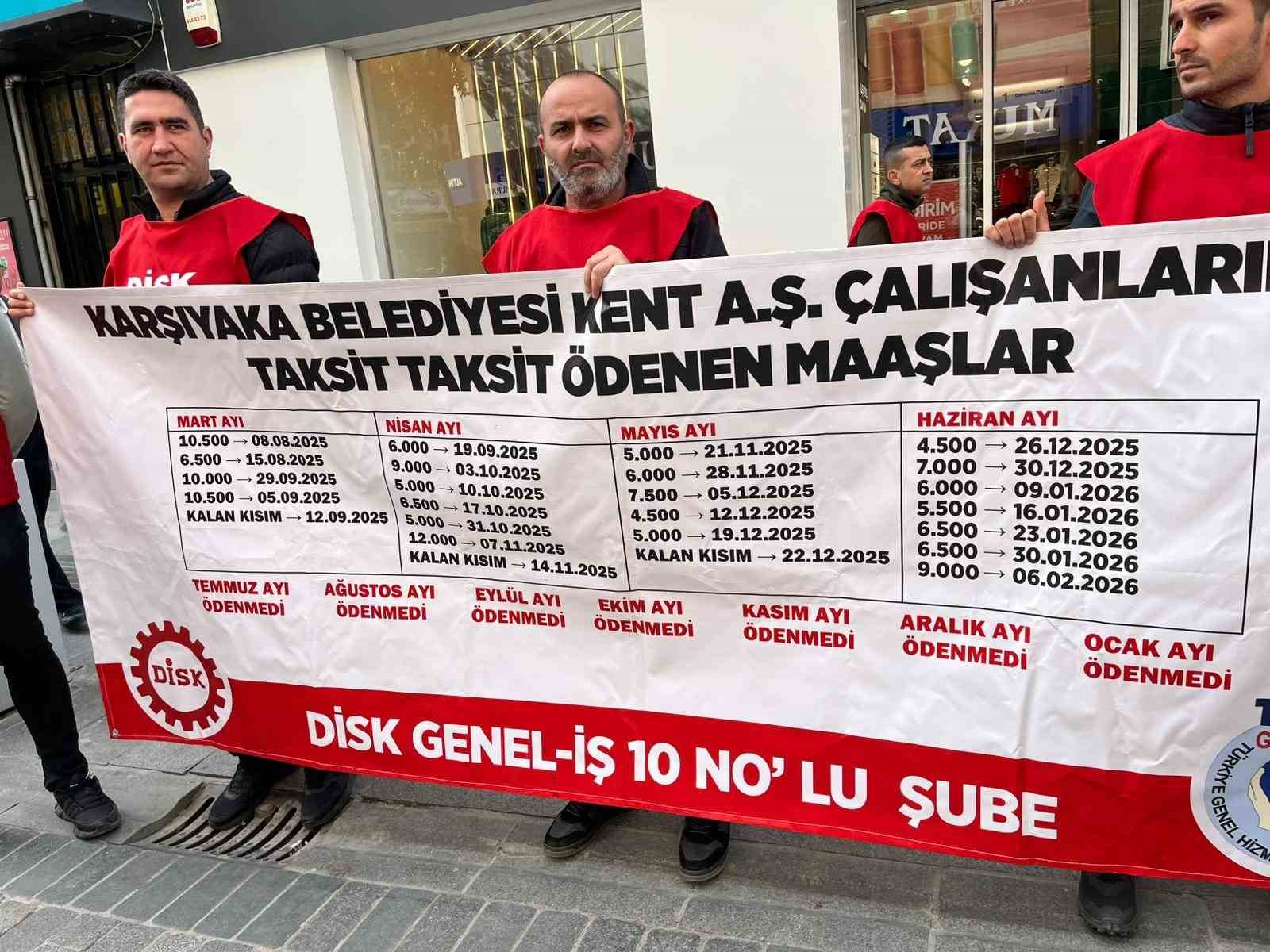 karsiyaka belediyesinde maas alamayan isciler sokaga dokuldu 2 5Tahj9Bu