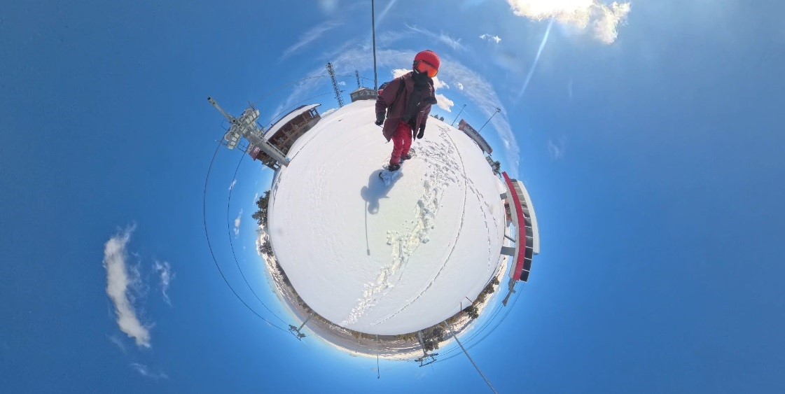 karsta nisanda kar macerasi zirveye yuruyup bahar ortasinda snowboard yaptilar 1 LFWhaMlB