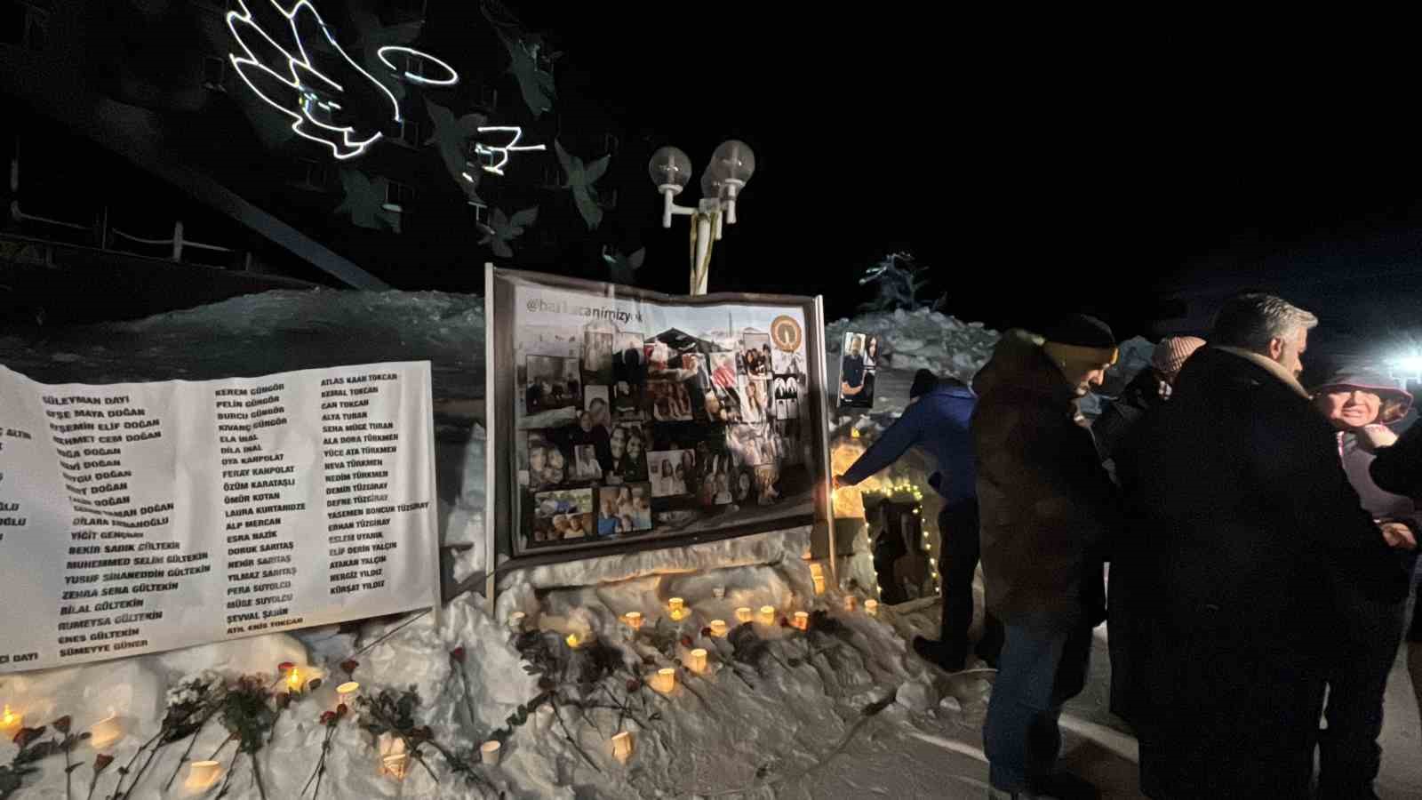 kartalkaya yangin faciasinin birinci yildonumunde acili aileler otel onunde bir araya geldi 10 yVbdwbnc