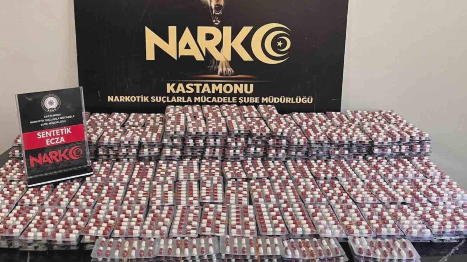 kastamonuda 11 bin sentetik ecza hapi ele gecirildi 6 tutuklama 1 utUG2c5F