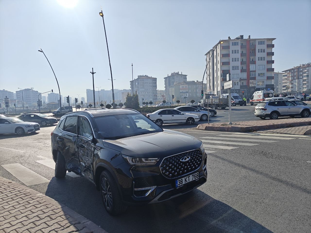 Kayseri’de 5 araç birbirine girdi: 5 yaralı 10 kayseride 5 arac birbirine girdi 5 yarali 6 qCaSCTie