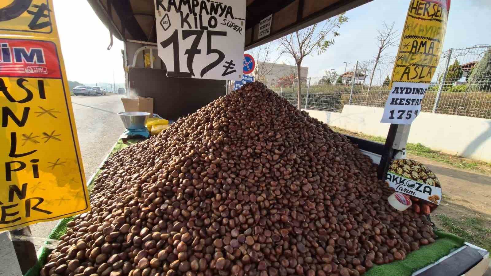 kestane sezonu acildi kilosu 175 lira 4