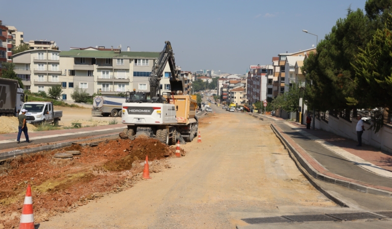 kestel-egitim-caddesi-yenileniyor