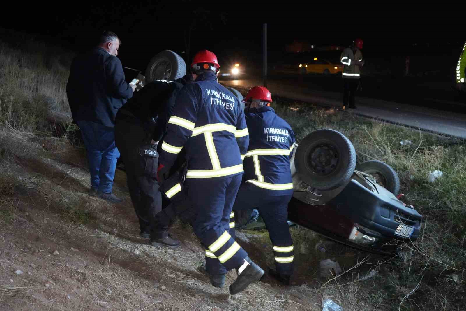 Kırıkkale’de otomobil takla attı: 1 yaralı 5 kirikkalede otomobil takla atti 1 yarali 1 DKtMWPbN
