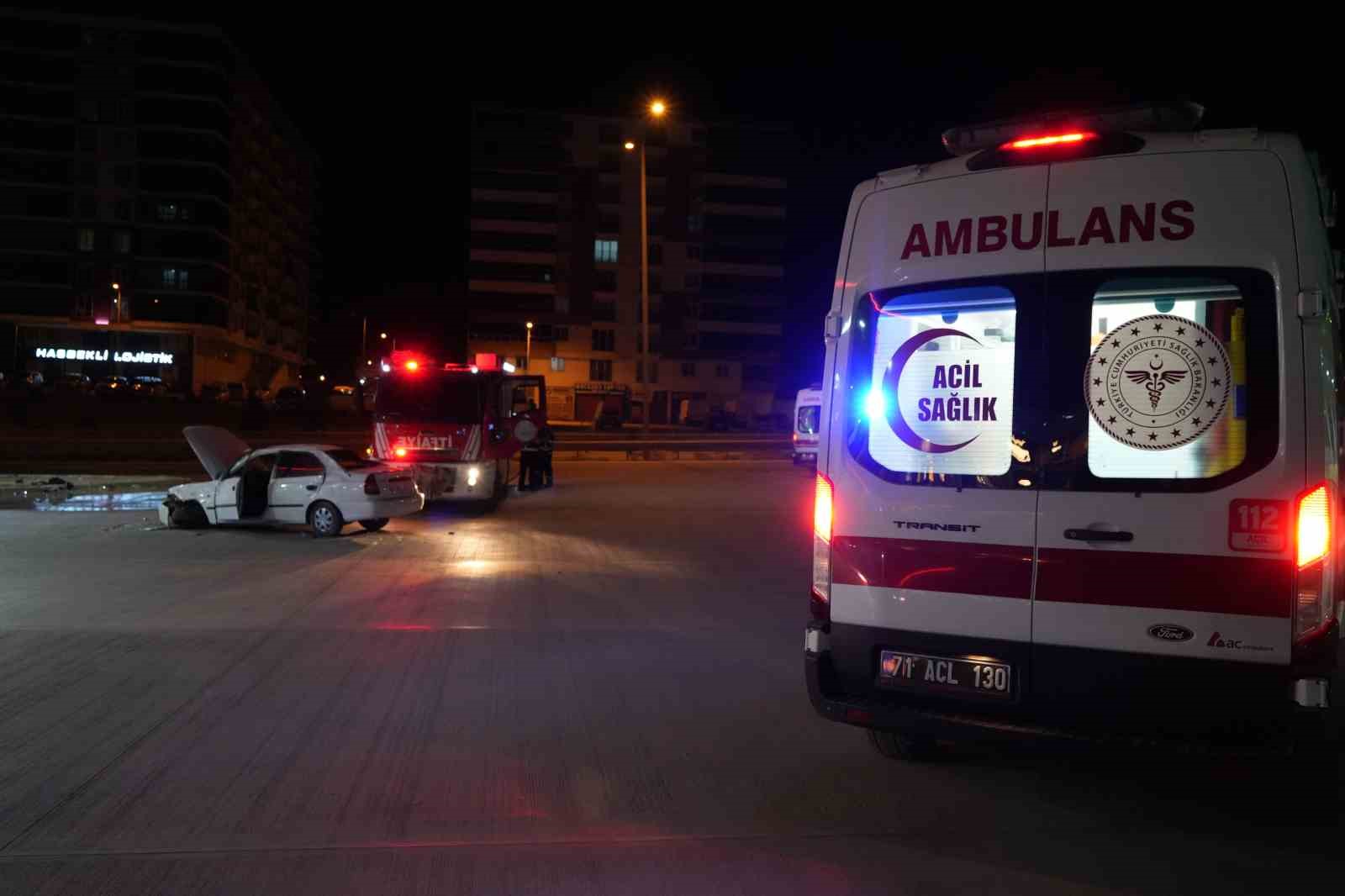 kirikkalede otomobil takla atti 1 yarali 1 Kzu95TYD