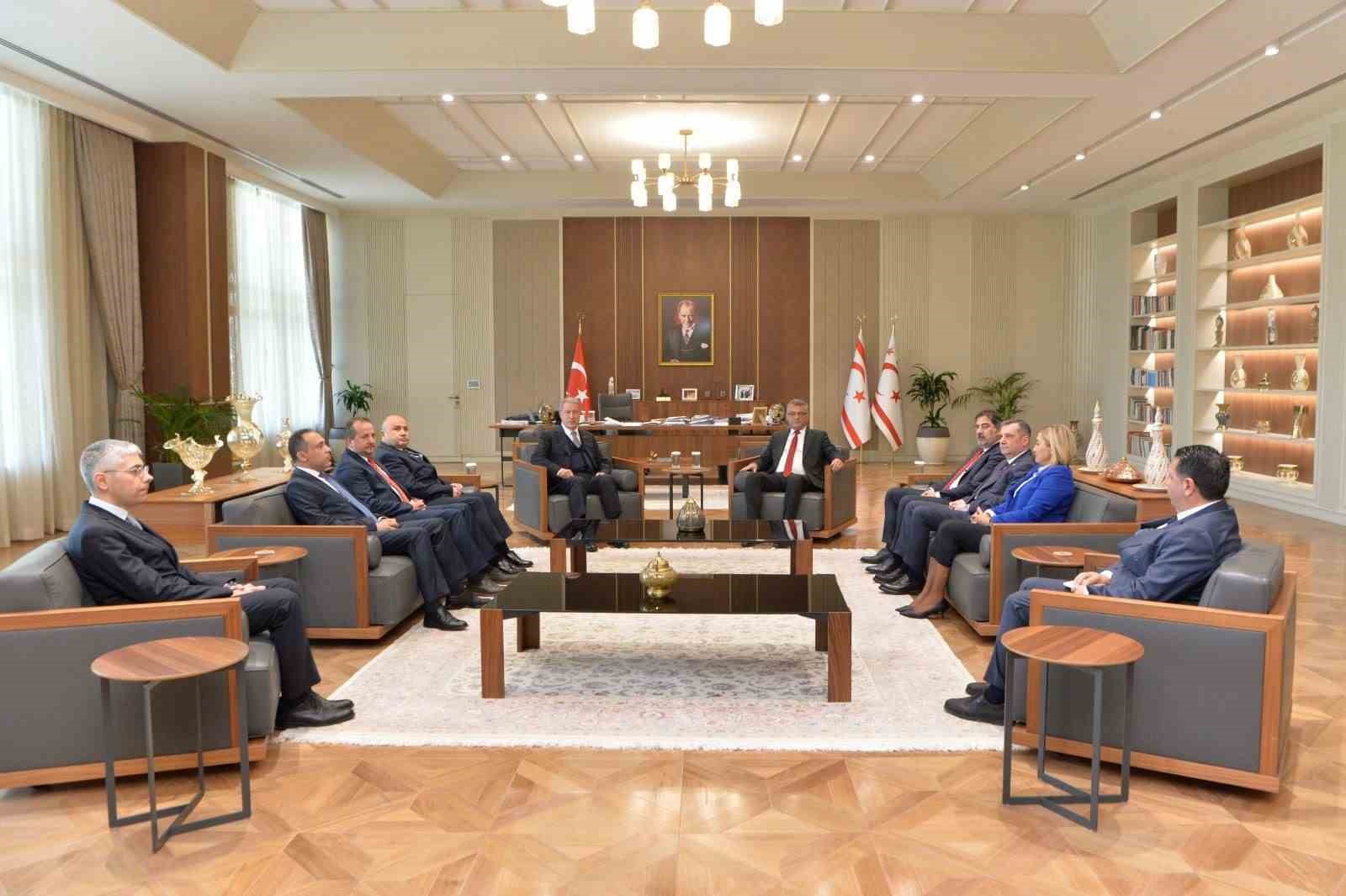 KKTC Cumhurbaşkanı Erhürman, TBMM Milli Savunma Komisyonu Başkanı Akar’ı kabul etti 5 kktc cumhurbaskani erhurman tbmm milli savunma komisyonu baskani akari kabul etti 1