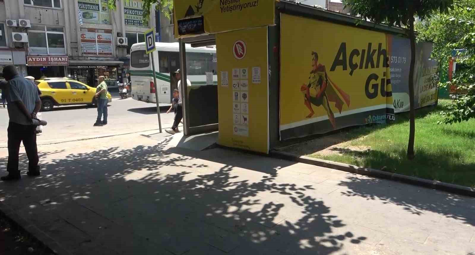 klimali duraklar devre disi birakildi vatandas golgeye sigindi 0