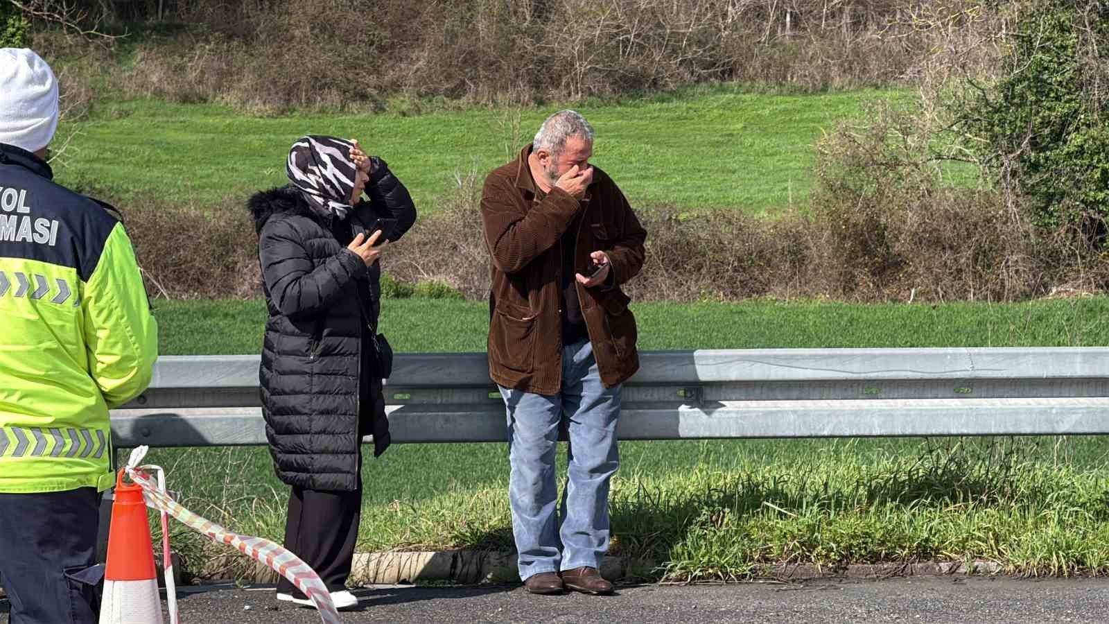 kmoda feci kaza bariyerlere carpti alev aldi surucu olay yerinde hayatini kaybetti 7