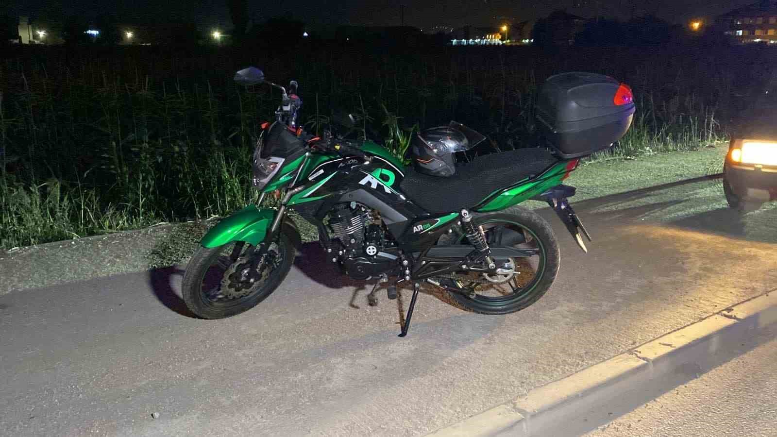 kontrolden cikan motosiklet kaldirma carpti 1 agir yarali 2