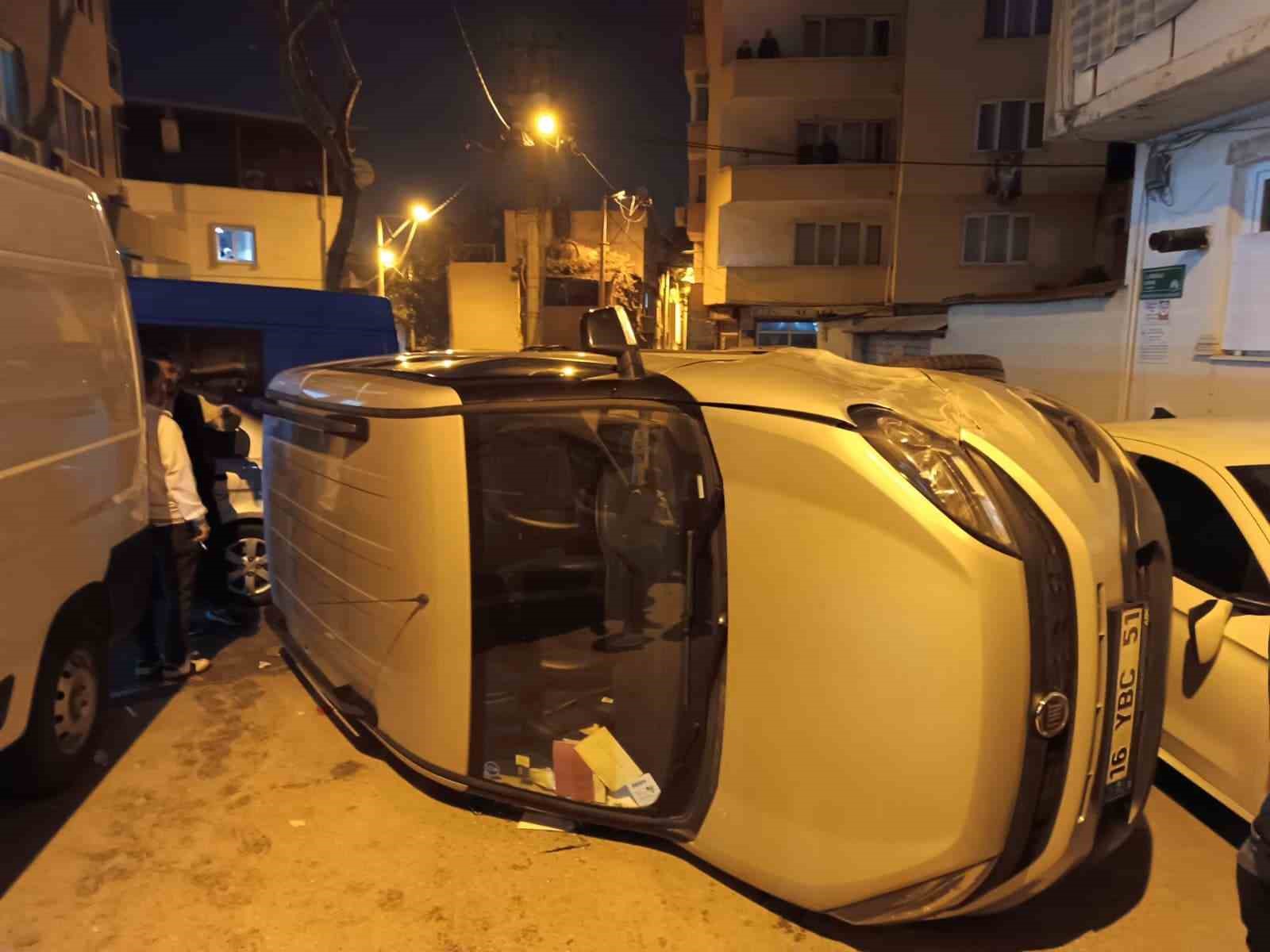 kontrolden cikan otomobil yan dondu 1 yarali 2 ya4dyYMi