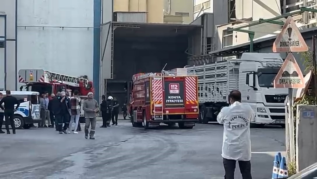 konyada fabrikada gaz sikismasi sonucu parlama 2 5kSfKSn2