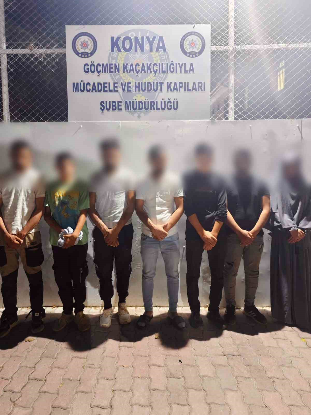 konyada gocmen kacakcilarina operasyon 5 tutuklama 1 OVSDQBtw