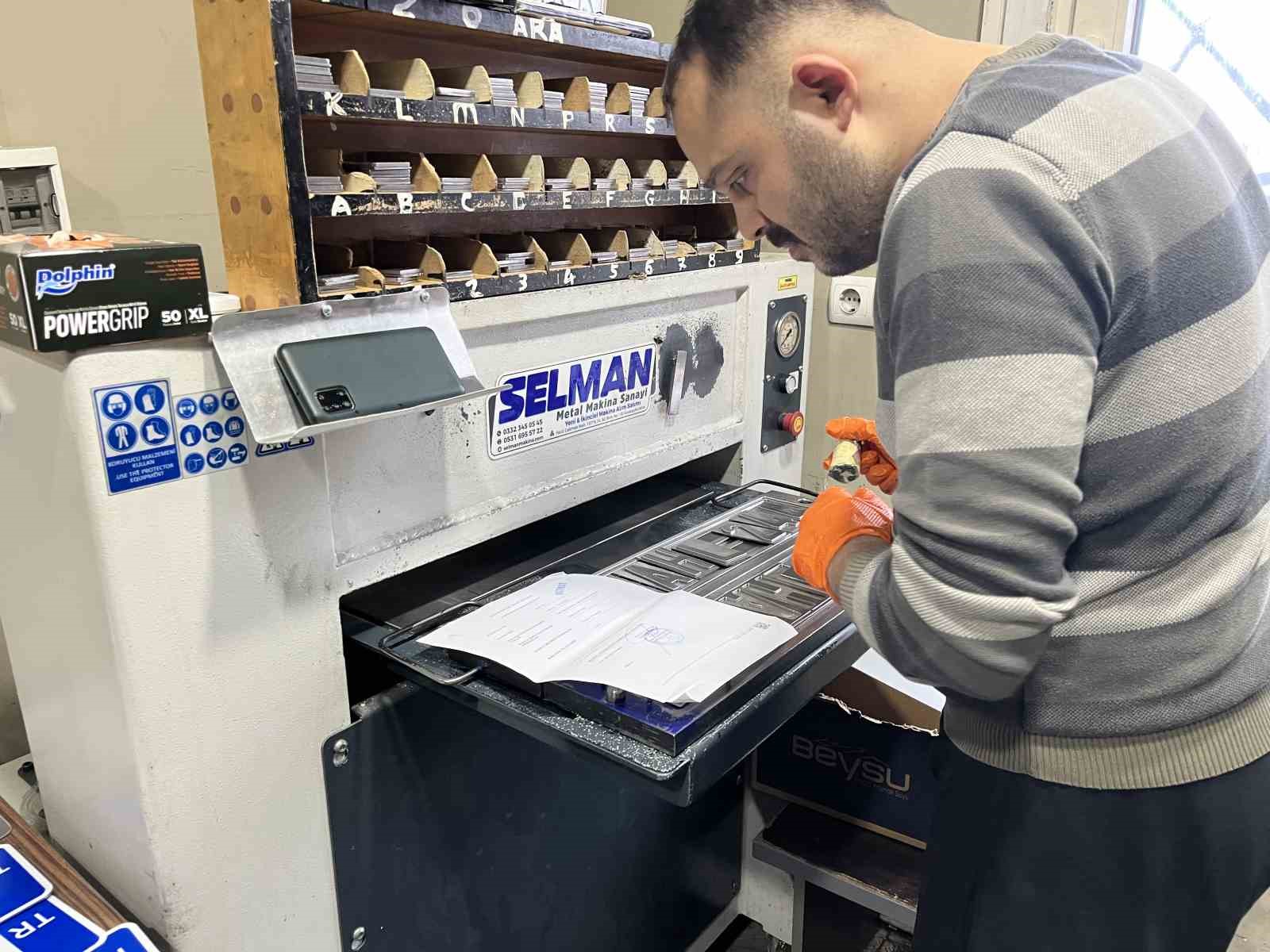 konyada plaka basim yogunlugu devam ediyor 5 np2fmJaN