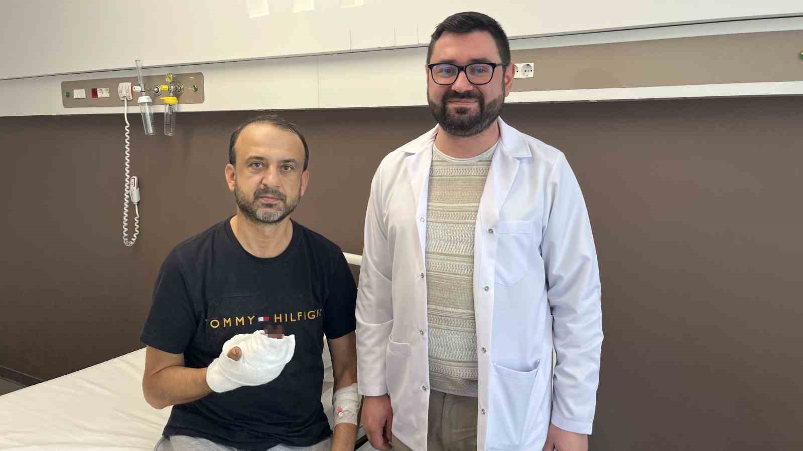 kopan parmagini buz posetine koyup yurt disindan turkiyeye geldi 1