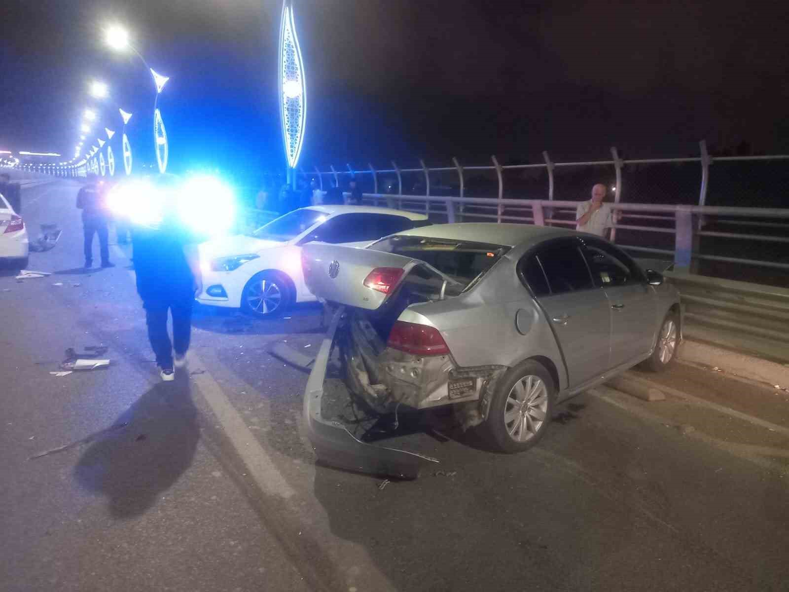 kopru uzerinde zincirleme kaza 4 yarali 2 buPiHlaK