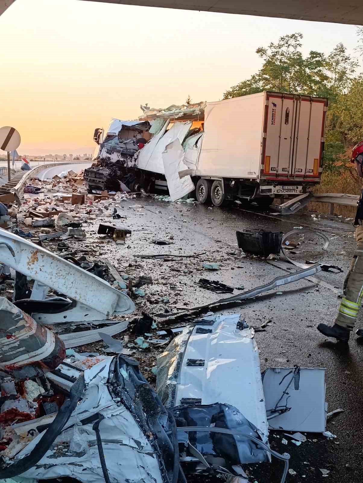 Köprüdeki beton bariyere çarpan tavuk yüklü kamyonun sürücüsü hayatını kaybetti 4 koprudeki beton bariyere carpan tavuk yuklu kamyonun surucusu hayatini kaybetti 0 q2ySPG6r