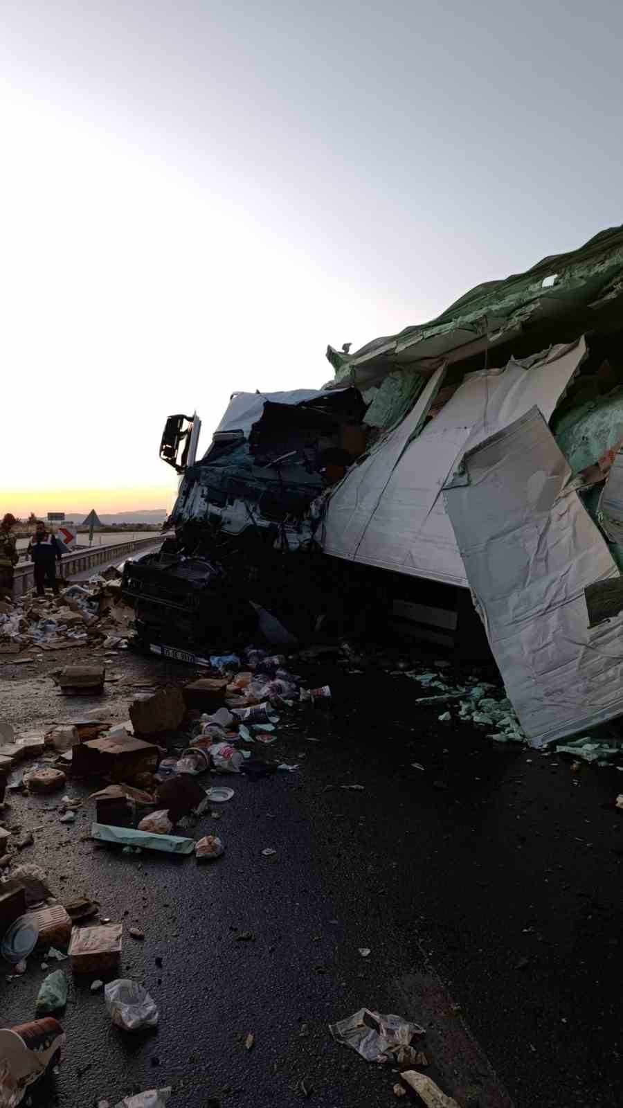 Köprüdeki beton bariyere çarpan tavuk yüklü kamyonun sürücüsü hayatını kaybetti 5 koprudeki beton bariyere carpan tavuk yuklu kamyonun surucusu hayatini kaybetti 1 Iw5gbfTi