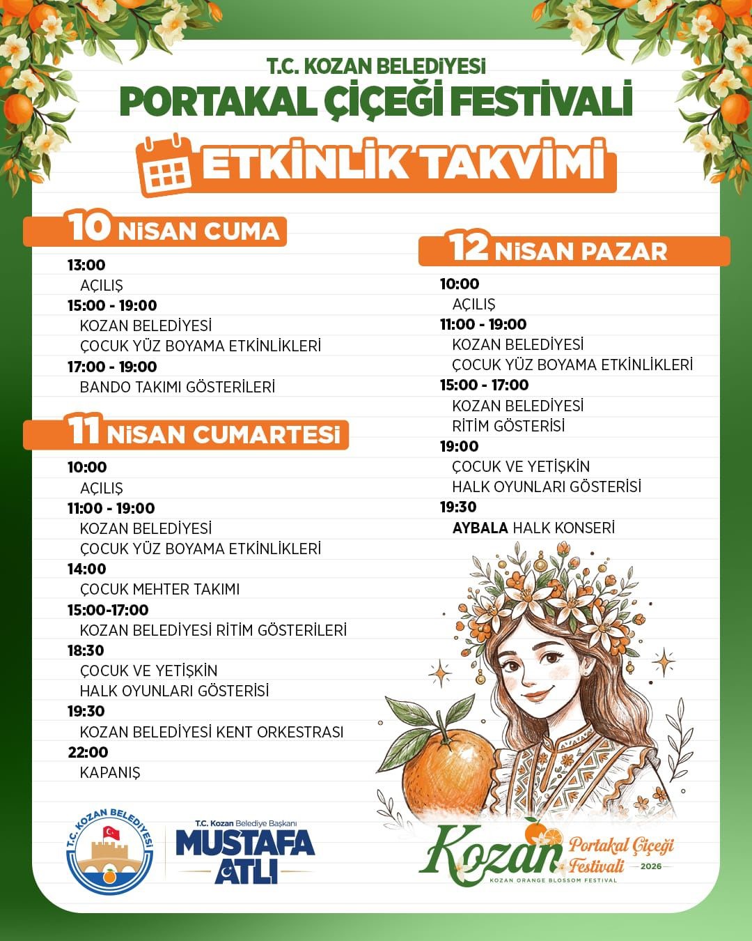 Kozan Portakal Çiçeği Festivali’nin hazırlıkları tamamlandı 6 kozan portakal cicegi festivalinin hazirliklari tamamlandi 2 u3RSFXbZ