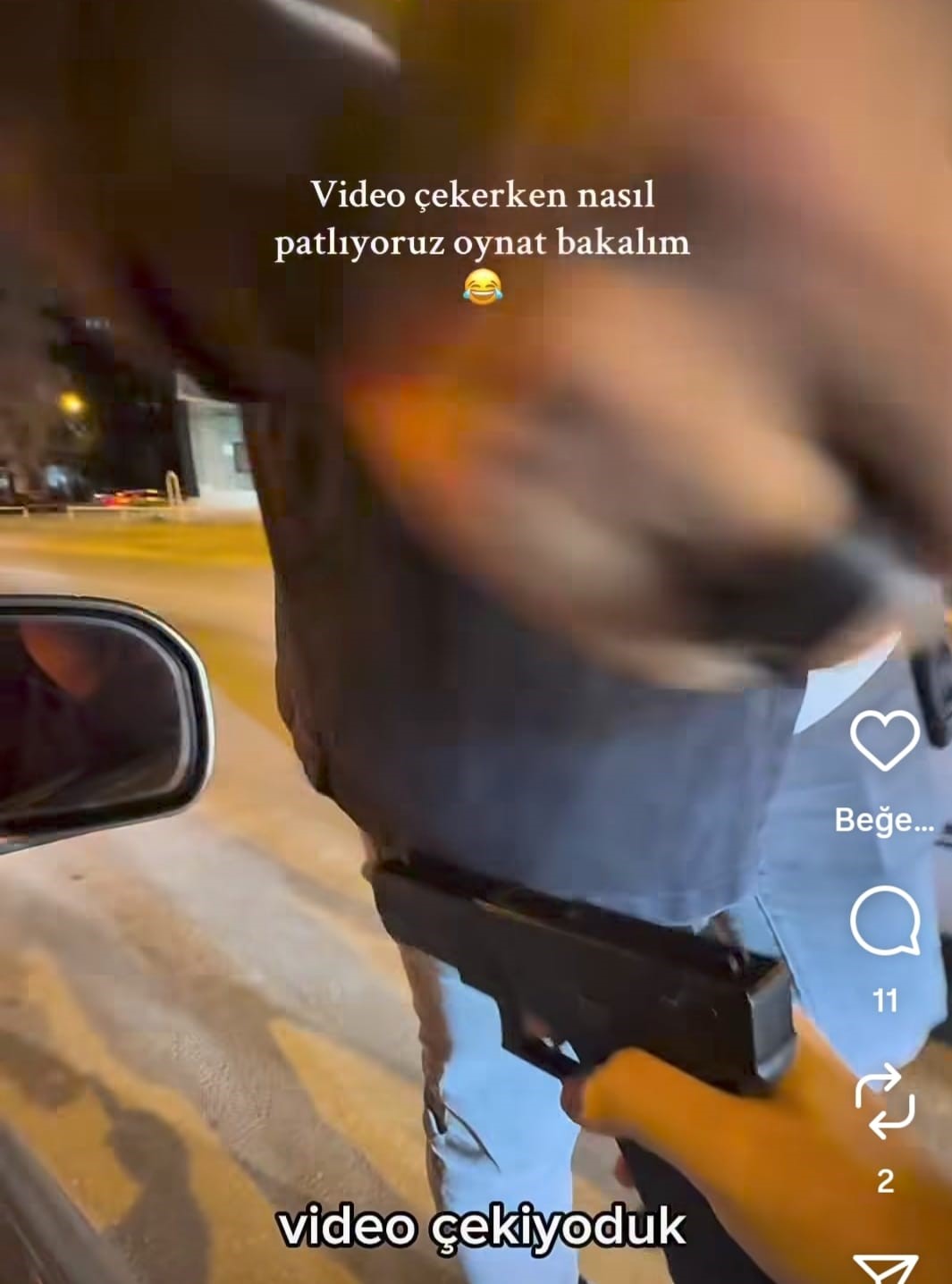 kozanda silahla saka videosu ceken gencler polisi karsilarinda gorunce panik yasadi 2 BdiQMeFr