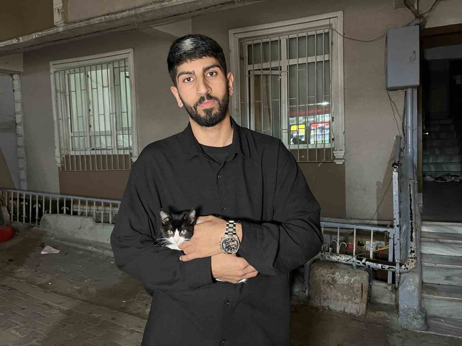 Küçükçekmece’de 7’inci kattan düşen kedi şemsiye ile kurtarıldı 4 kucukcekmecede 7inci kattan dusen kedi semsiye ile kurtarildi 0