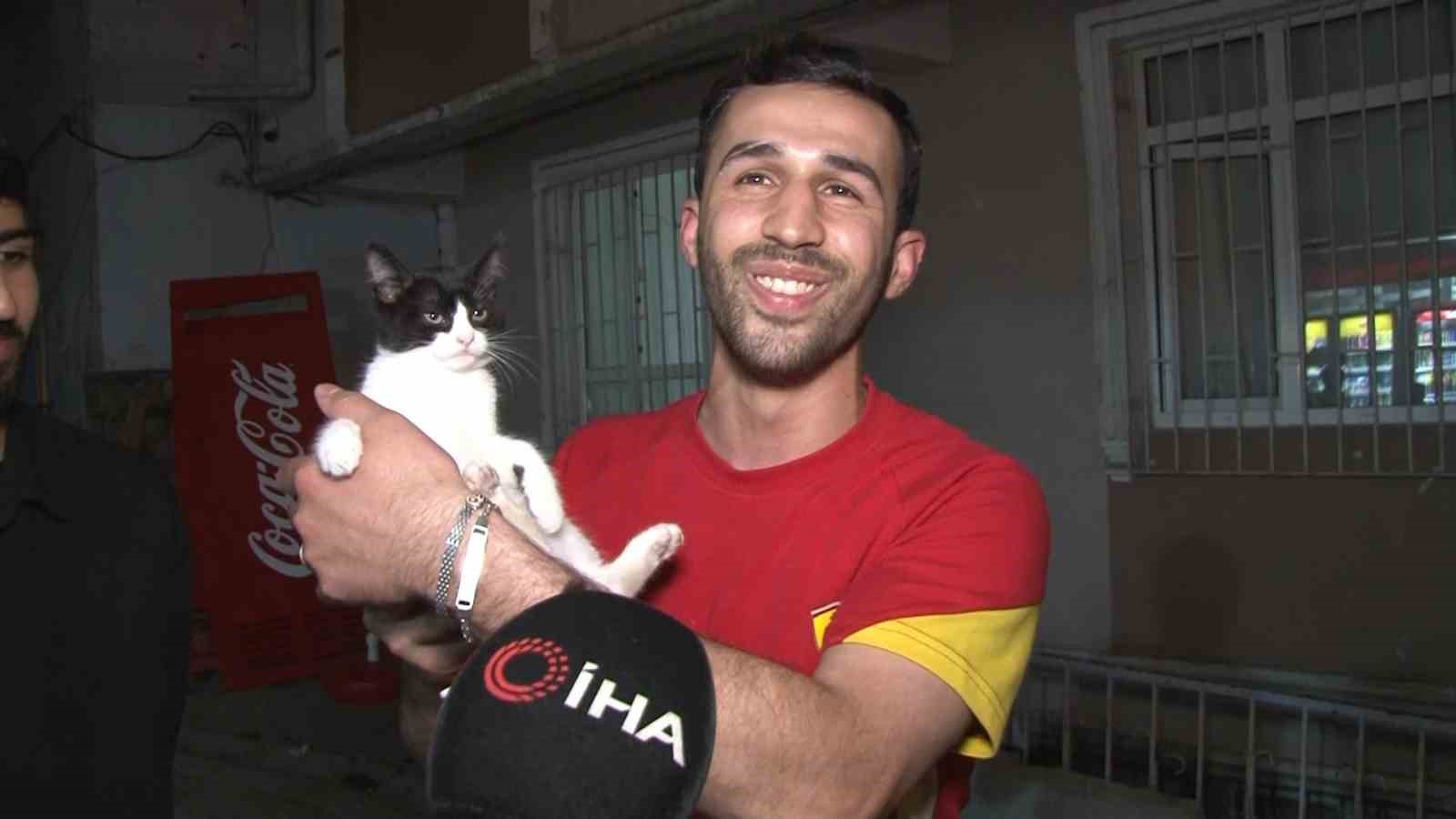 Küçükçekmece’de 7’inci kattan düşen kedi şemsiye ile kurtarıldı 7 kucukcekmecede 7inci kattan dusen kedi semsiye ile kurtarildi 3 WiqNtgKr