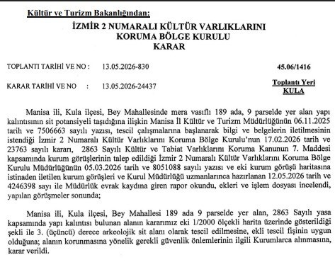 kulada tarihi yapi kalintisinin bulundugu alan sit alani olarak tescillendi 0 VywbVkes