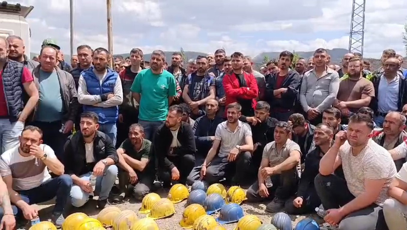 kutahyada maden iscileri ile firma yetkilileri arasinda gerginlik 1 H7BNfytY