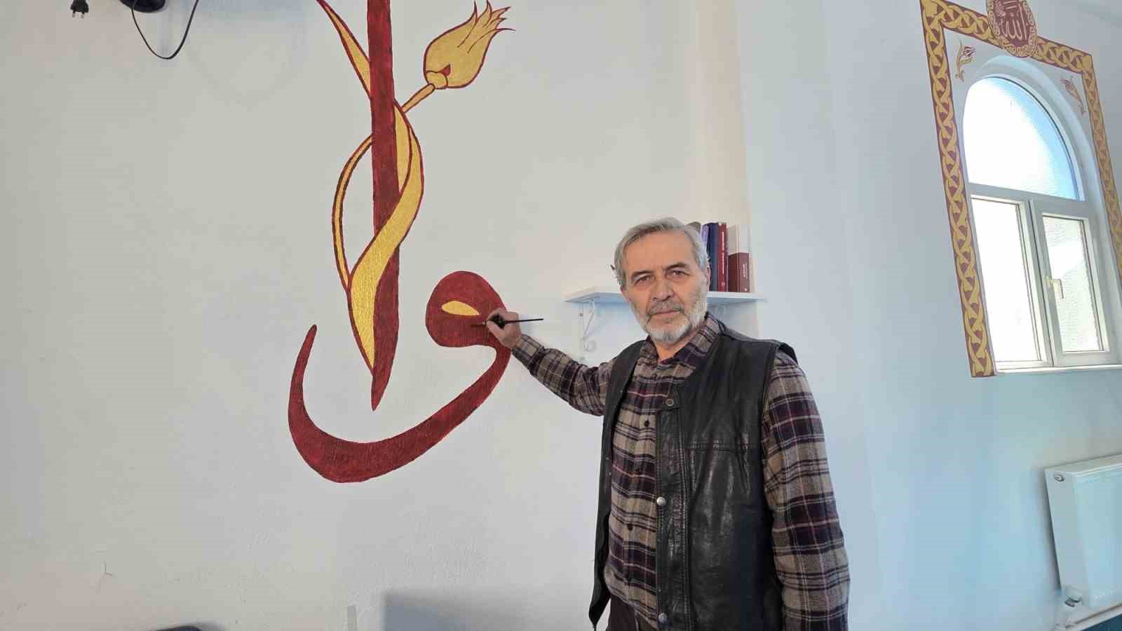 kutahyali imam gorev yaptigi camileri hat ve nakkas sanati ile susluyor 3