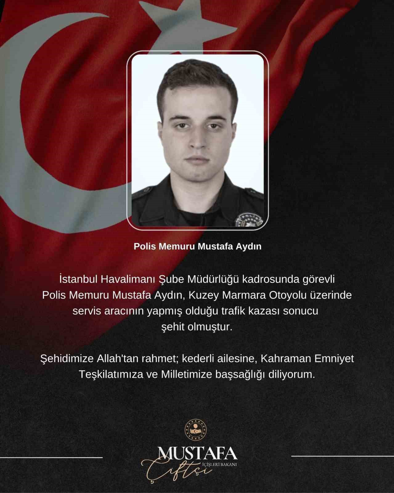kuzey marmara otoyolundaki kazada 1 polis memuru sehit oldu 0 yIlk58zF