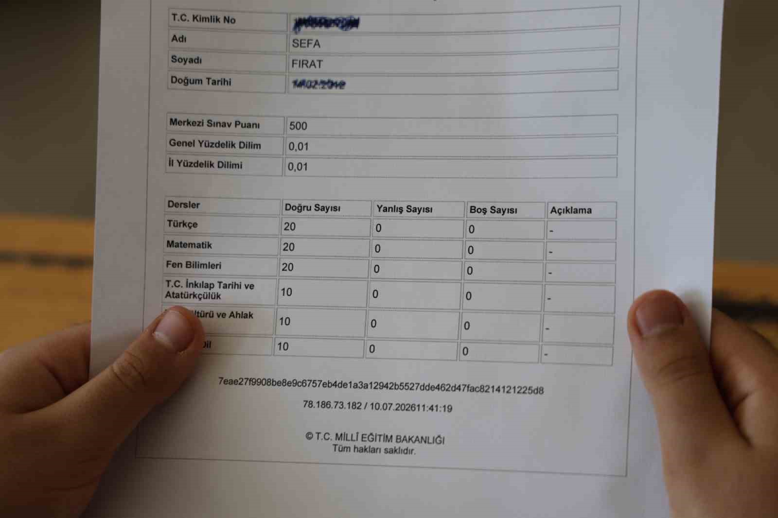 lgs birincisi firat bu basari icin 4 yildir calisiyorum 0 d6UnHWZ4