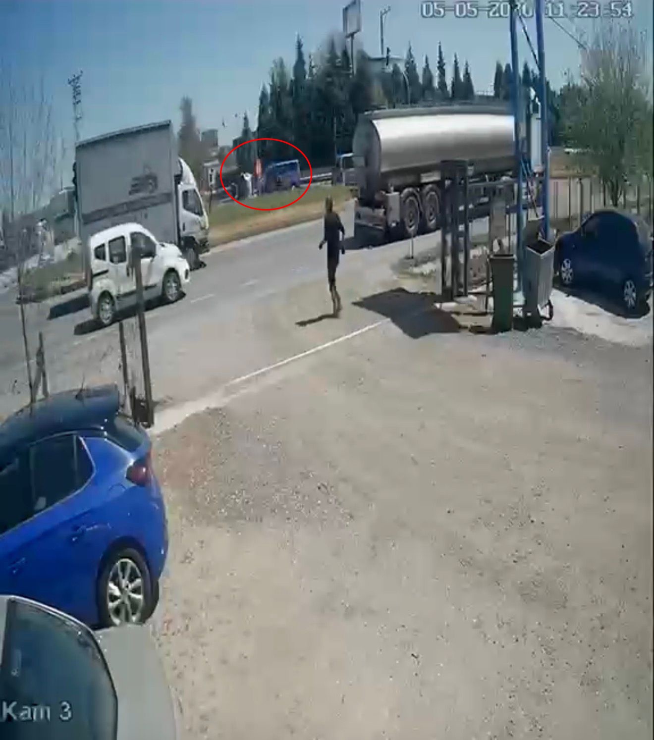luleburgazda jandarma araciyla carpisan panelvan takla atti 1 yarali 1