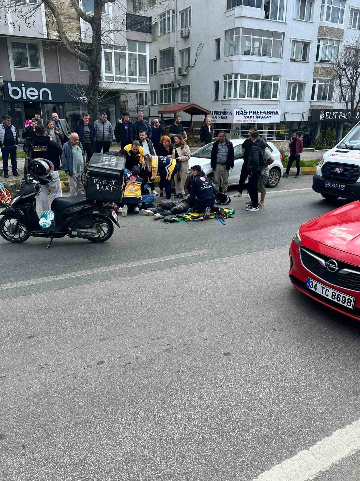 luleburgazda otomobilin carptigi motosikletteki 2 genc yaralandi 5 VWTXdPGn