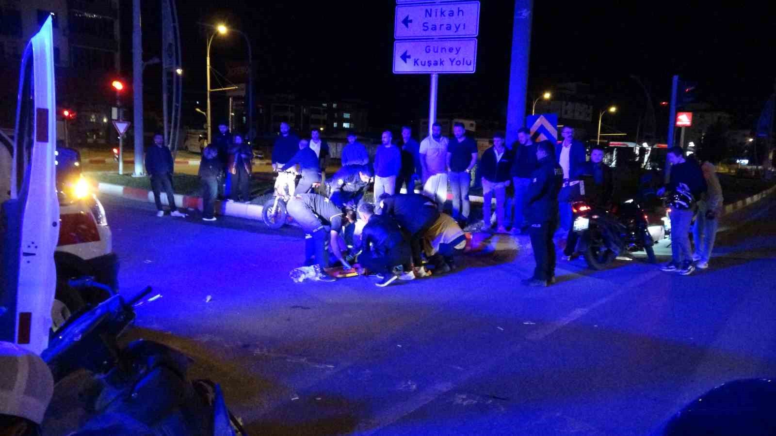 malatyada cip ile motosiklet carpisti motokurye yaralandi 2 M5KJs2lH