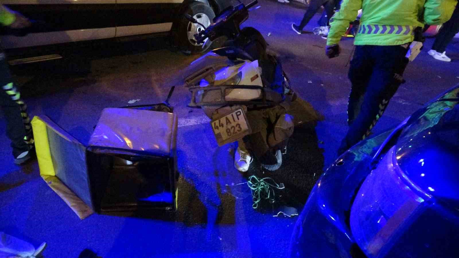 malatyada cip ile motosiklet carpisti motokurye yaralandi 3 z2ITPlVh