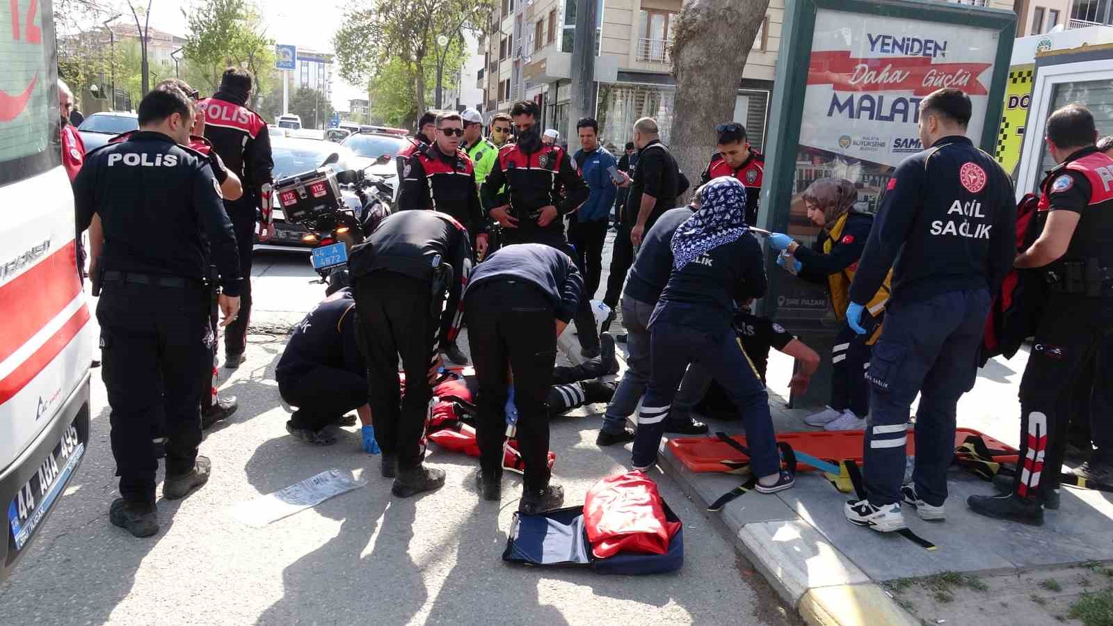 malatyada yunus timleri kaza yapti 2 polis yarali 0 KEdlMTuS