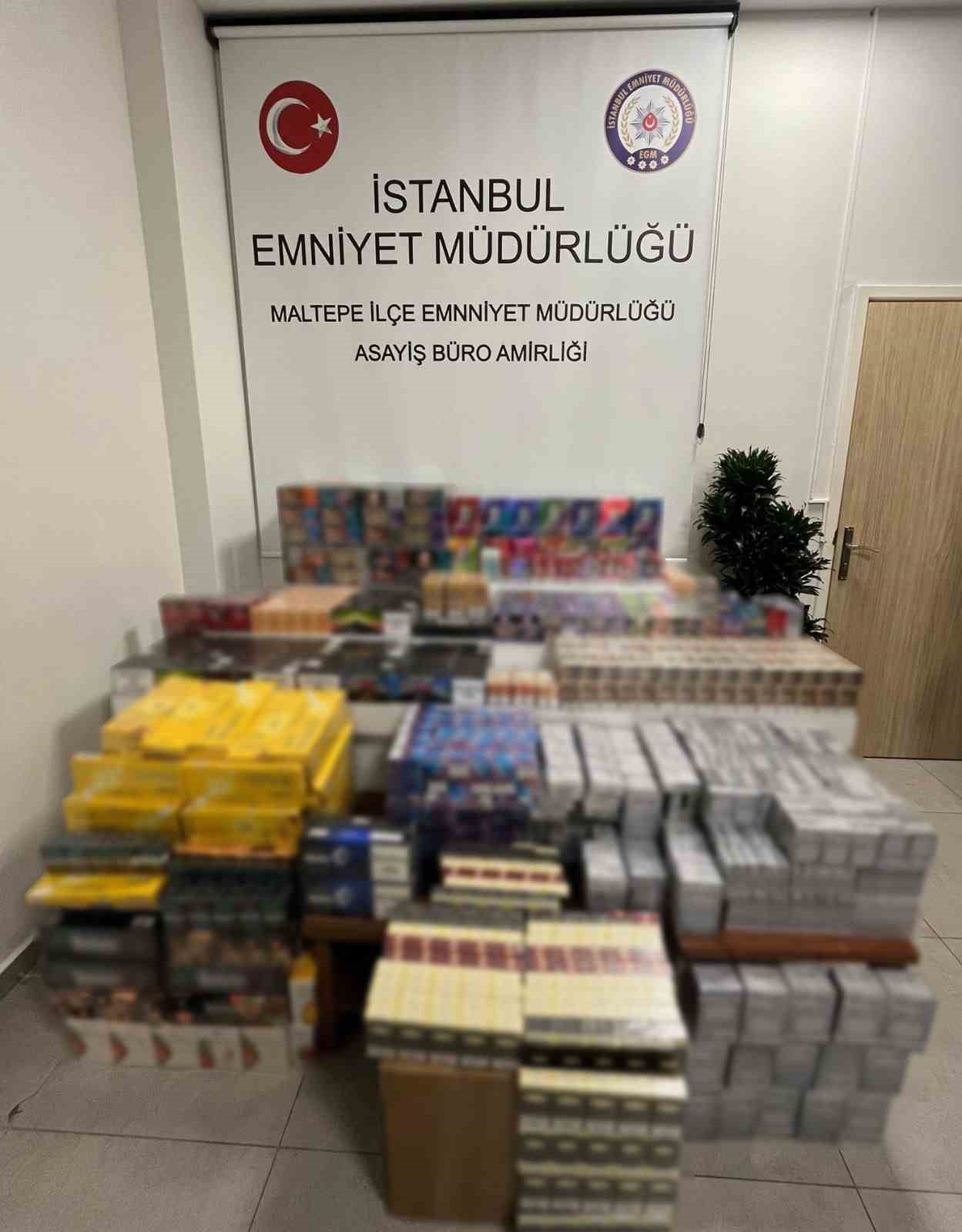 maltepede kacakcilik operasyonu bin 201 elektronik sigara 4 bin 80 sigara ve 365 puro 9bSVqIKJ