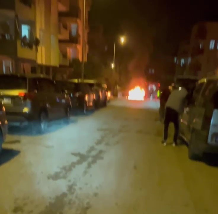 manavgatta seyir halindeki otomobil alev alev yandi 1 juInww7H