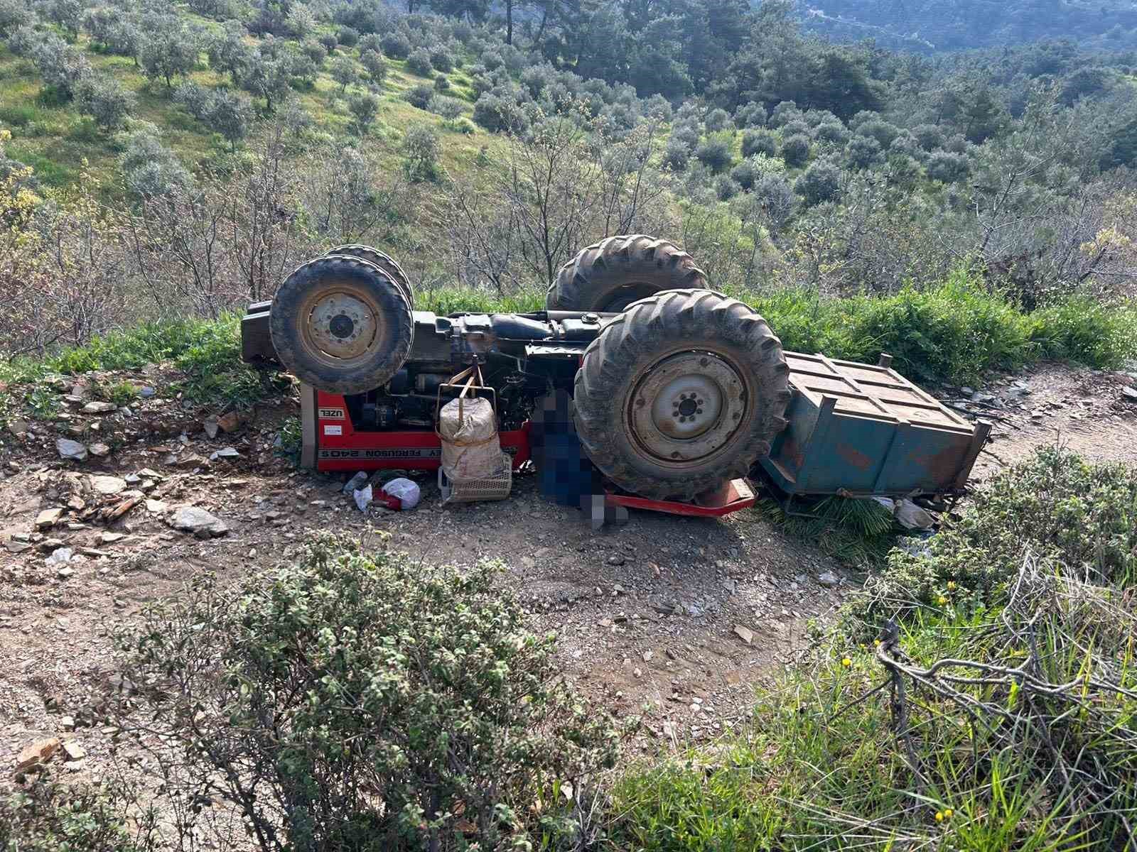 manisada traktor devrildi 3 olu 1