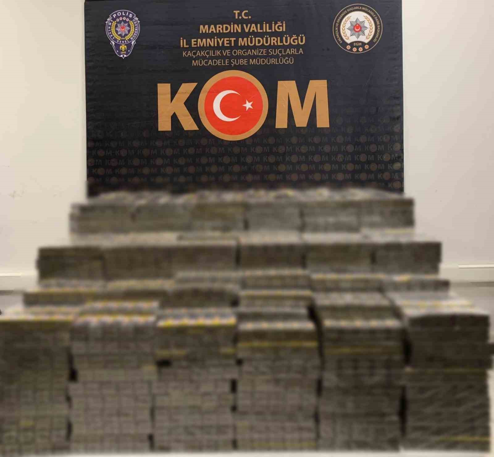 mardinde 7 bin 750 paket kacak sigara ele gecirildi 0
